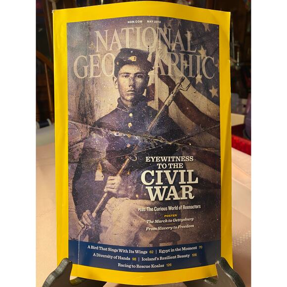National Geographic Magazine May 2012 Eyewitness To The Civil War EUC - Picture 1 of 16